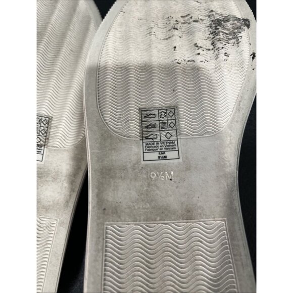 Chicos Shoes Womens 9.5 Black Leather Studded Sneakers Casual Embellished Street - Picture 9 of 9